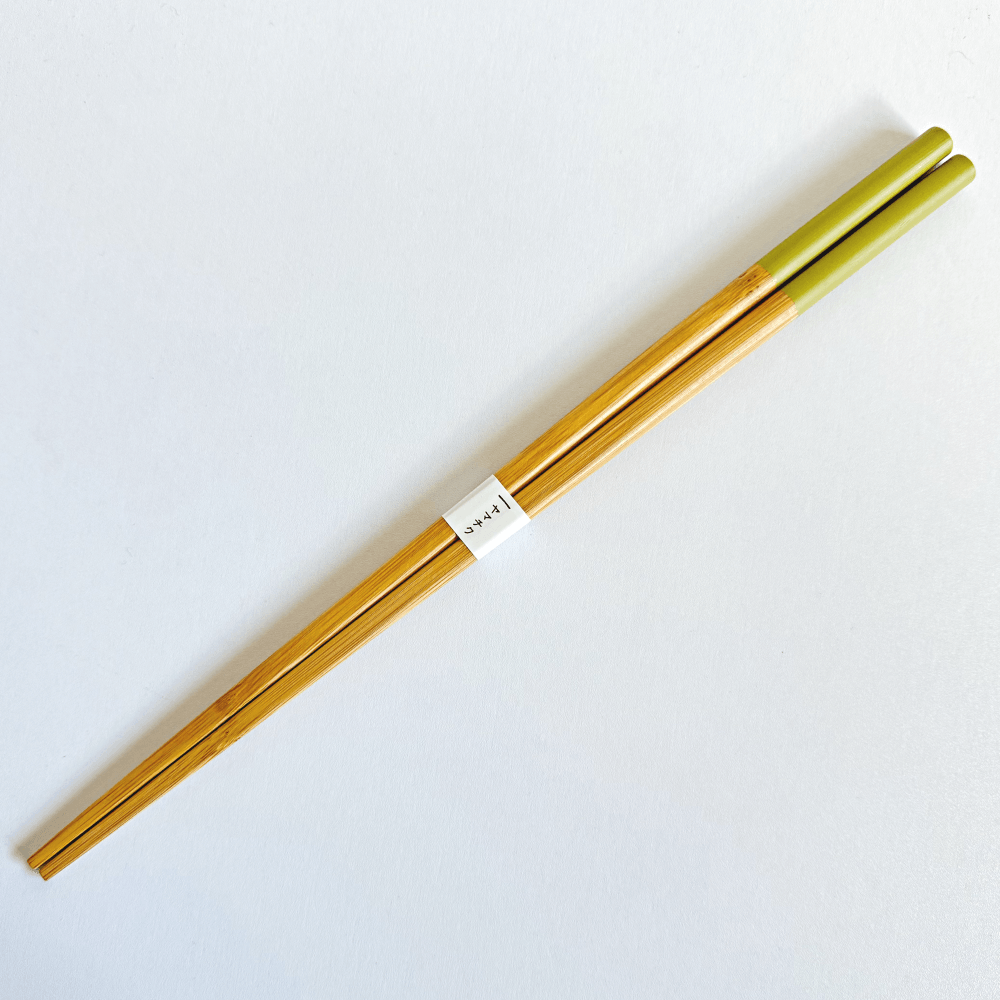 Yamachiku Saibashi bamboo chopsticks 30cm. Handcrafted in Kumamoto, Japan. Available at Toka Ceramics.
