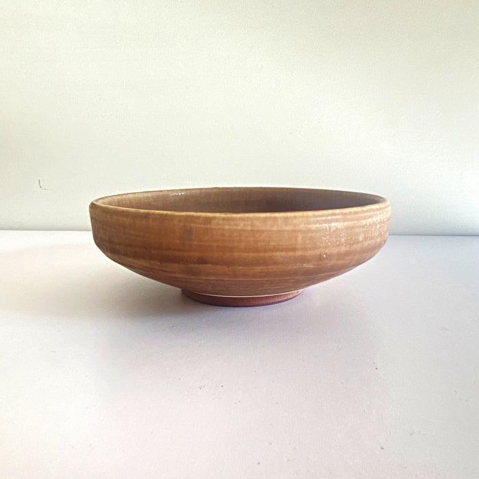 Shoyo Gama Chestnut High Rim Bowl. Handcrafted in Hyogo prefecture, Japan. Available at Toka Ceramics.
