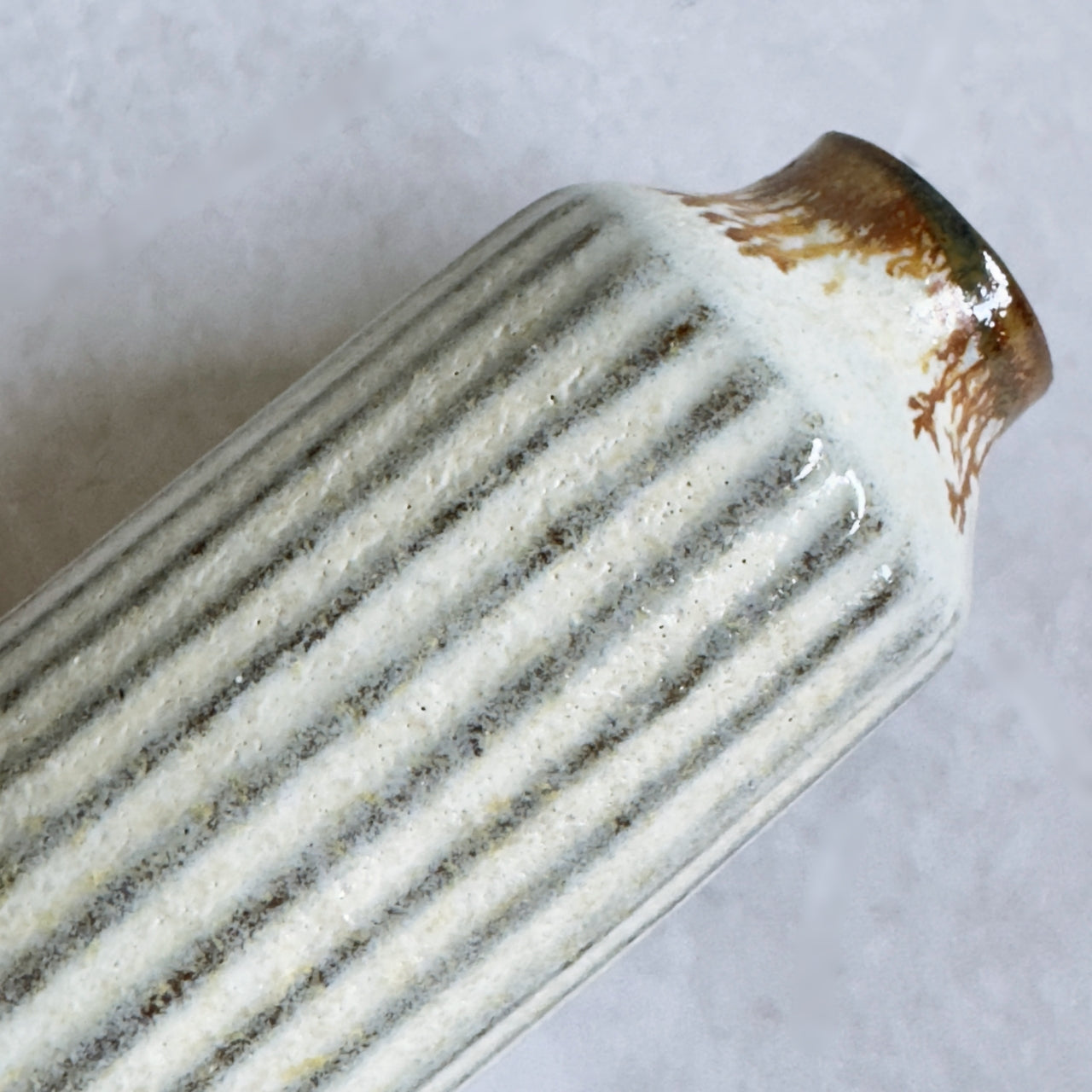 Small Vase & Dried Posy Gift Set - Ivory and Ame no.1