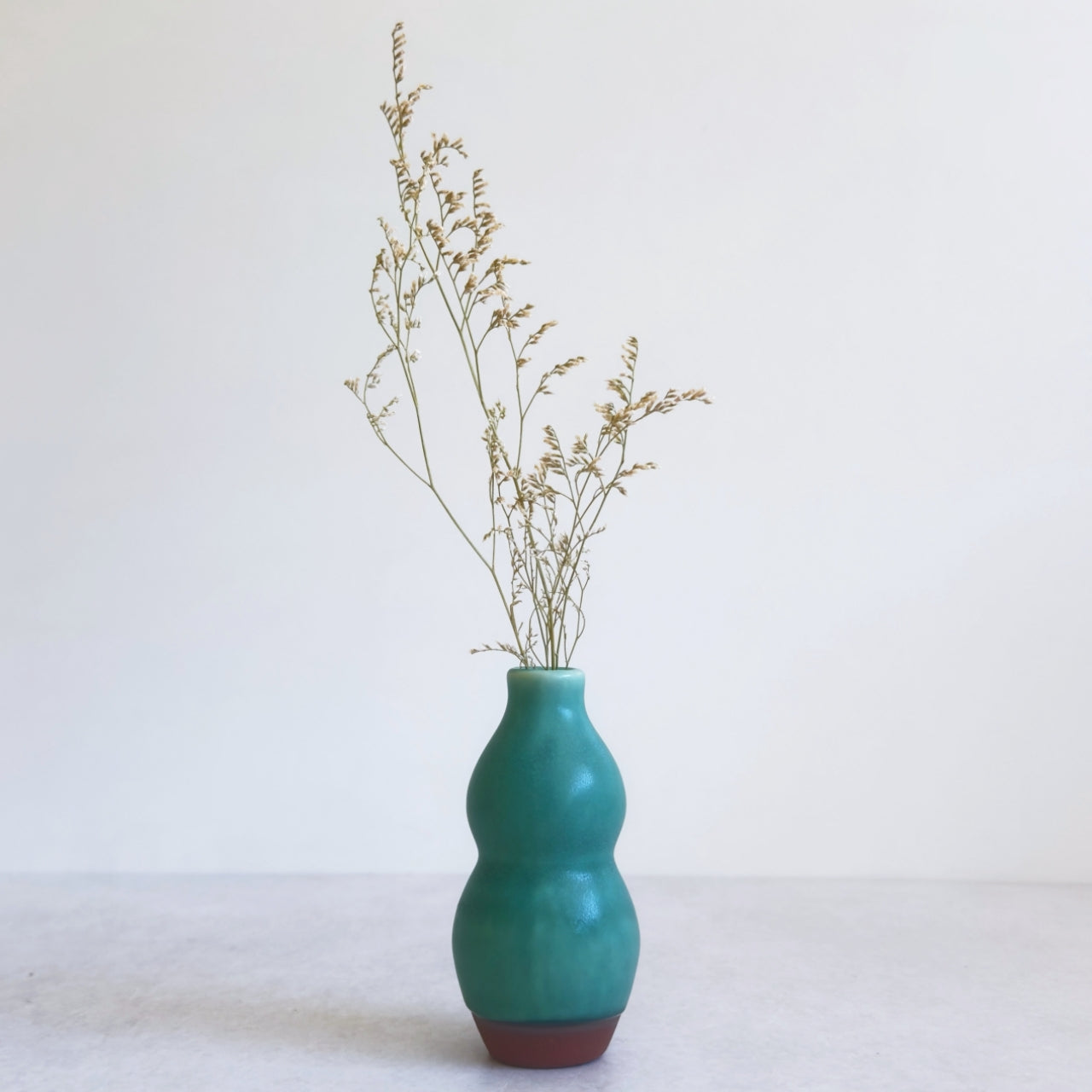 Small Vase & Dried Posy Gift Set - Teal no.6