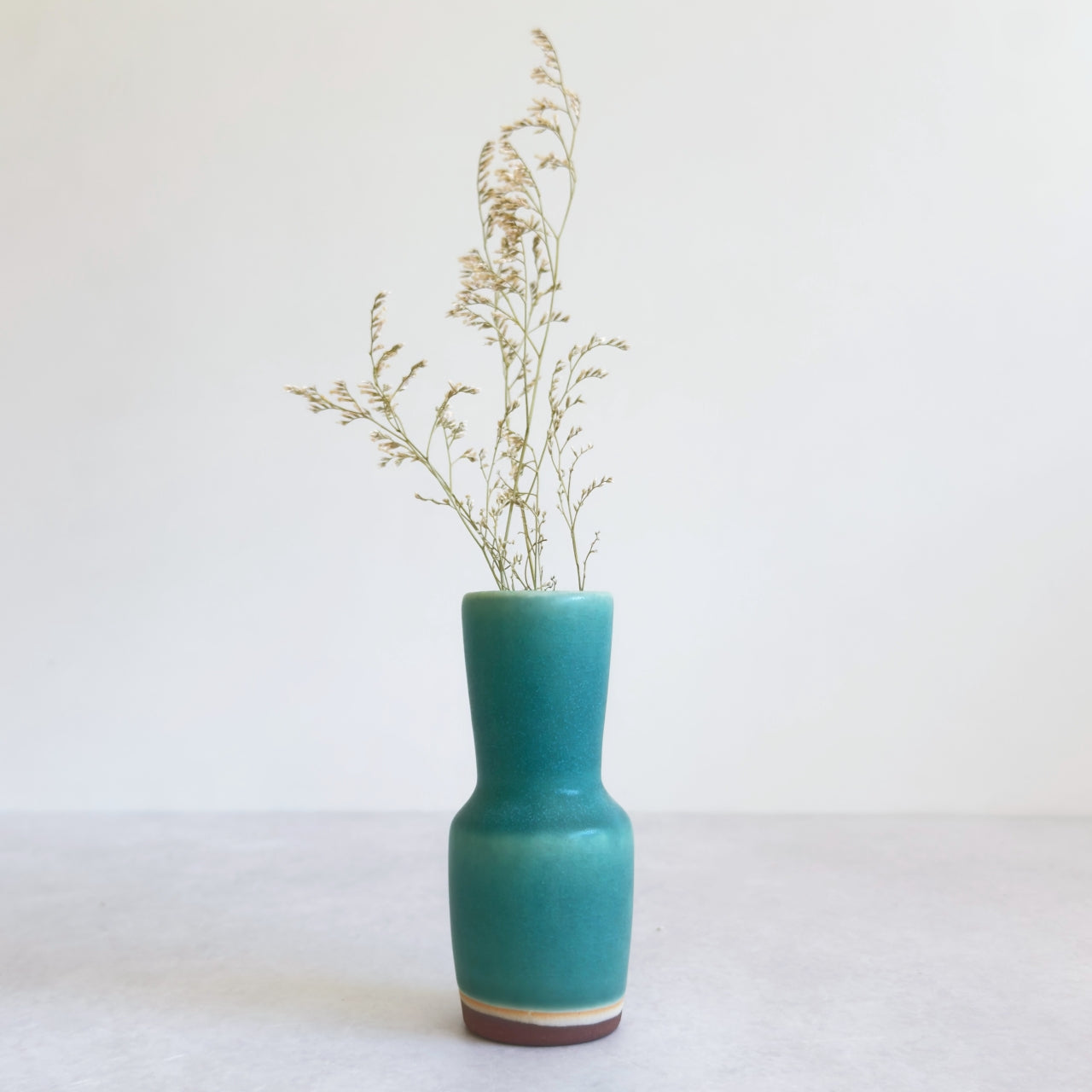 Small Vase & Dried Posy Gift Set - Teal no.7