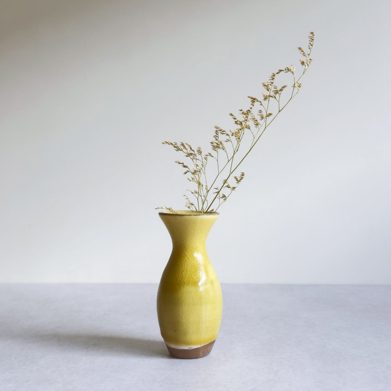 Small Vase & Dried Posy Gift Set - Yuzu no.1