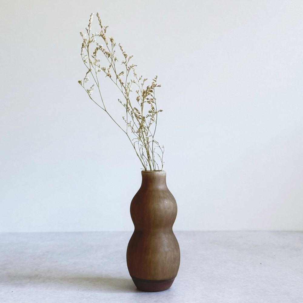 Small Vase & Dried Posy Gift Set - Chestnut no.5