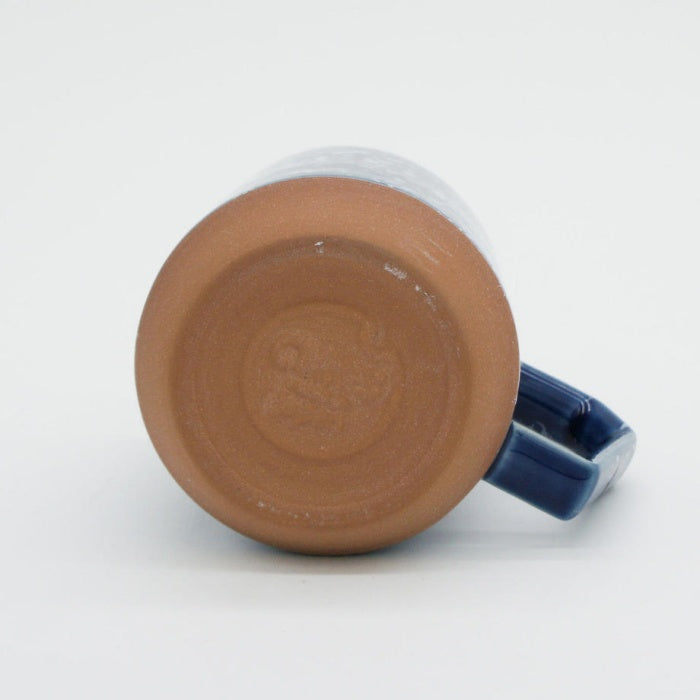 Chips Large Mug Splash Blue, handmade in Japan. Mino Ware. Available at Toka Ceramics.
