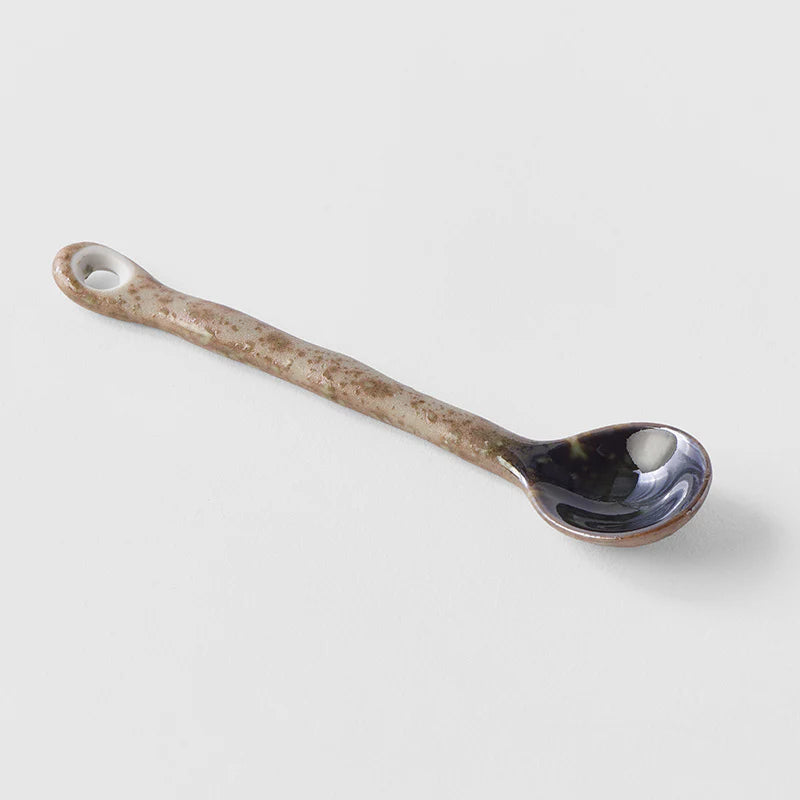 Ceramic Coffee Spoon - Dark Green