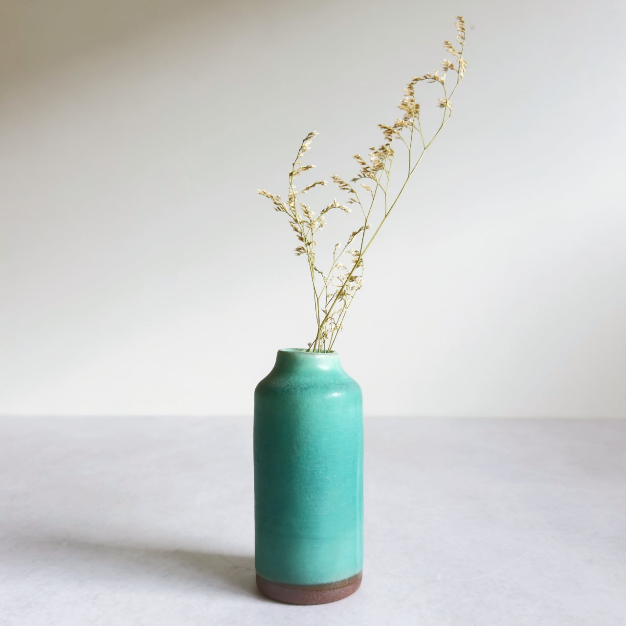 Small Vase & Dried Posy Gift Set - Teal no.1