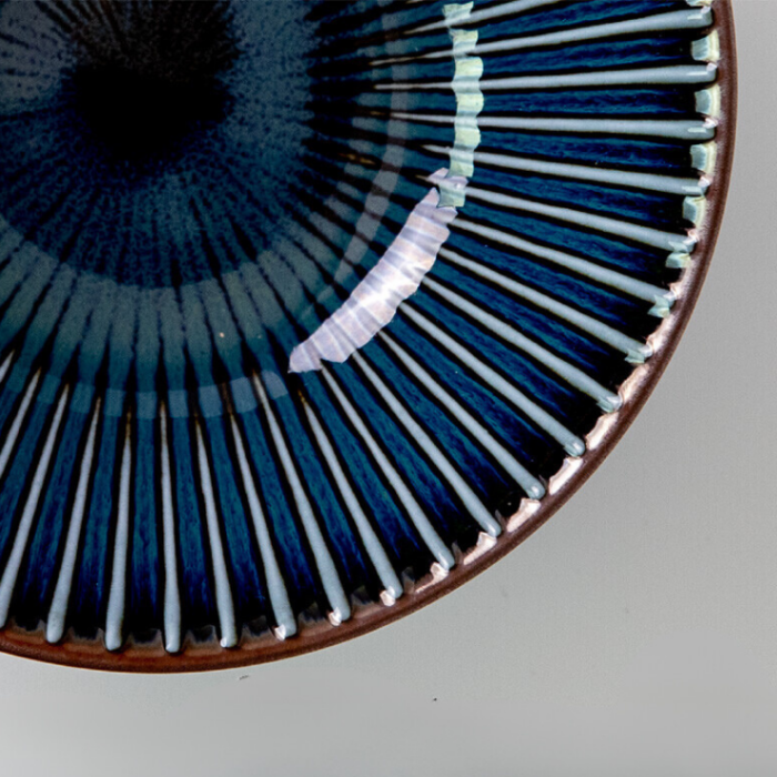 Sendan 17cm Bowl in Indigo colour. Available at Toka Ceramics.