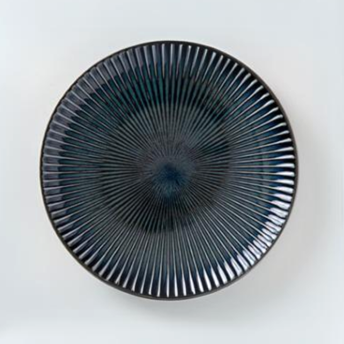 Sendan Dinner Plate 23.5cm in Indigo Colour. Available at Toka Ceramics.