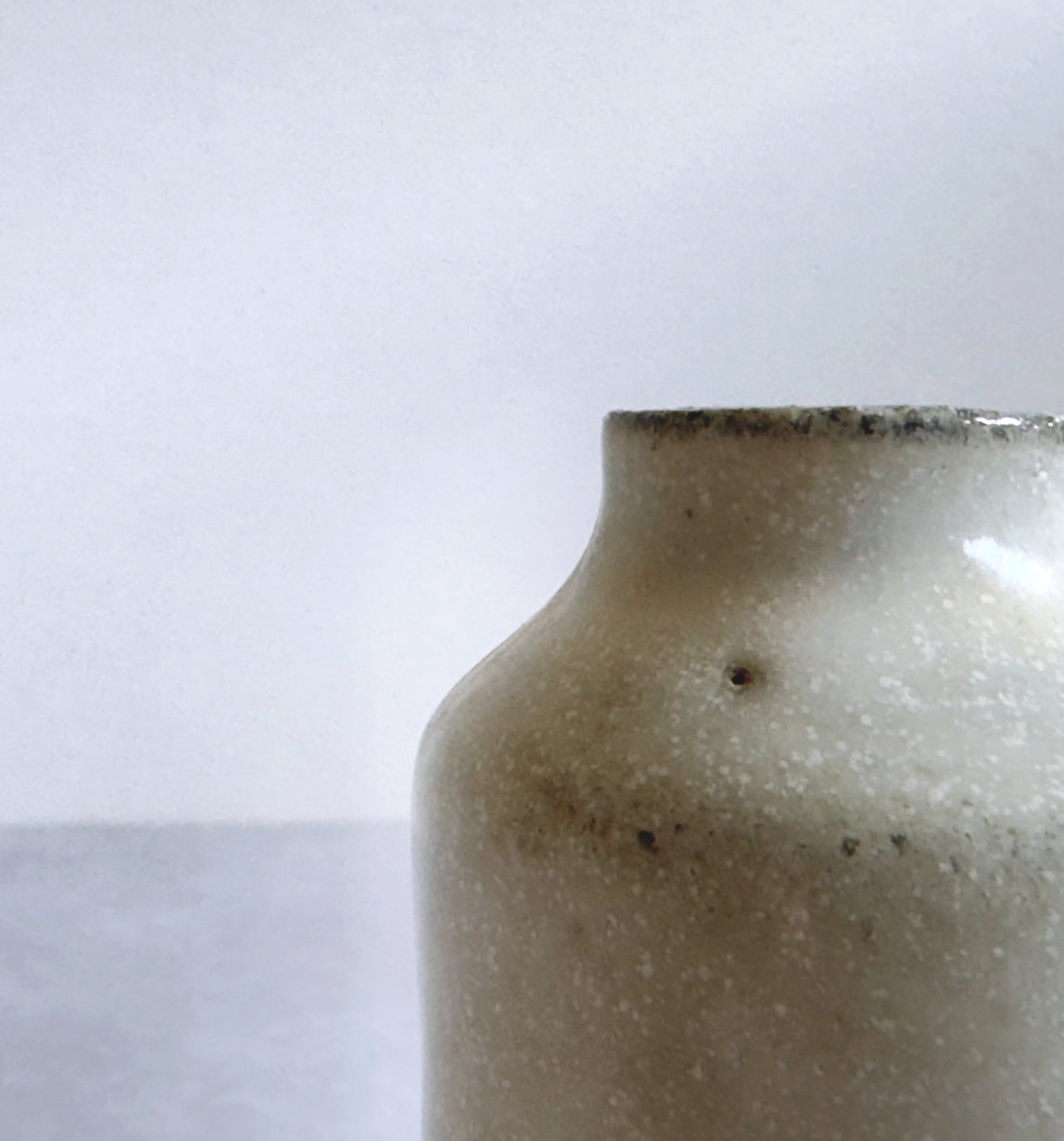 Small Vase & Dried Posy Gift Set - Ivory and Indigo no.1