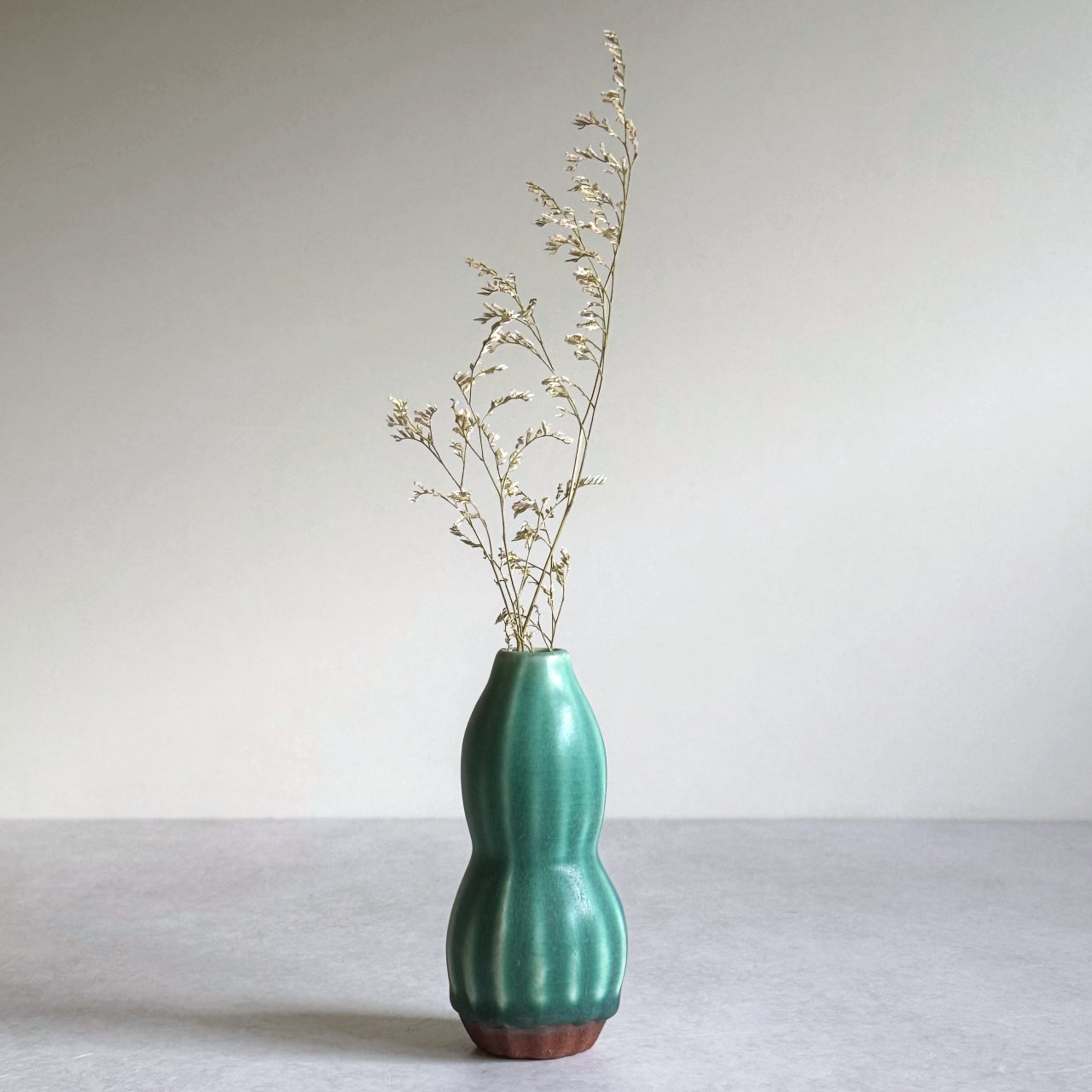 Small Vase & Dried Posy Gift Set - Teal no.3