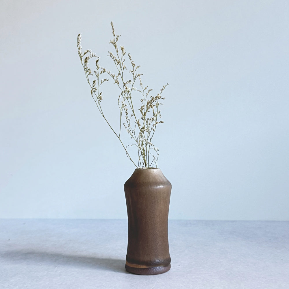 Small Vase & Dried Posy Gift Set - Chestnut no.7