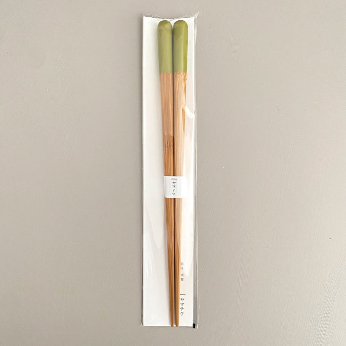 Yamachiku handcrafted bamboo chopsticks, made in Kumamoto, Japan. Available at Toka Ceramics.