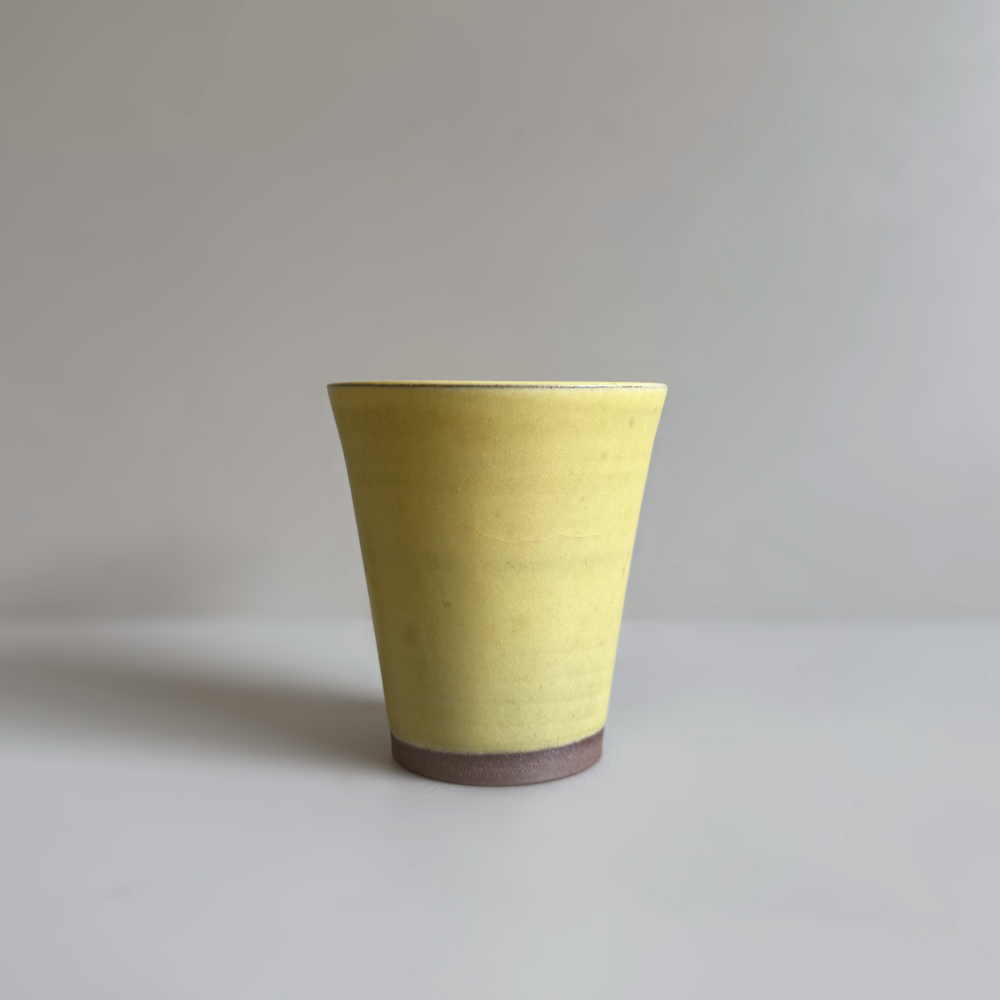 Japanese handcrafted pottery tumbler by Shoyo gama. Available at Toka Ceramics.