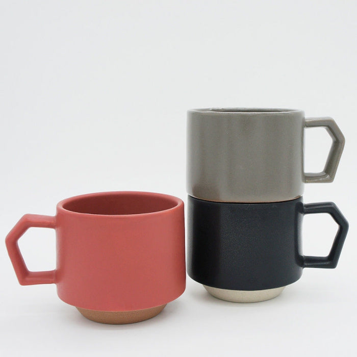 Stackable Mug - Red - Toka Ceramics
