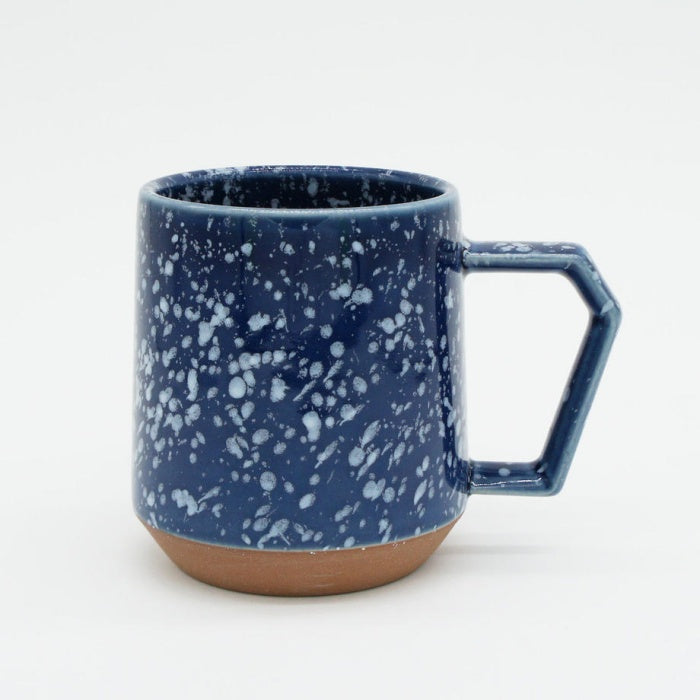 Chips Large Mug Splash Blue, handmade in Japan. Mino Ware. Available at Toka Ceramics.