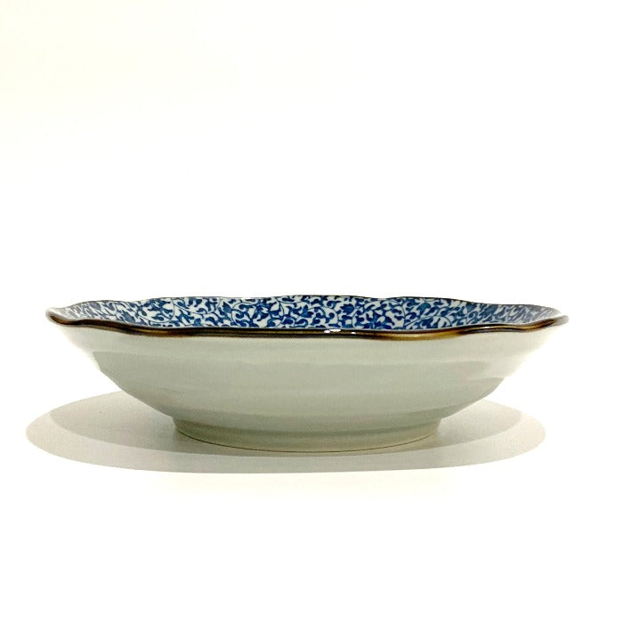 Japanese Karakusa Bowl 21cm, available at Toka Ceramics.