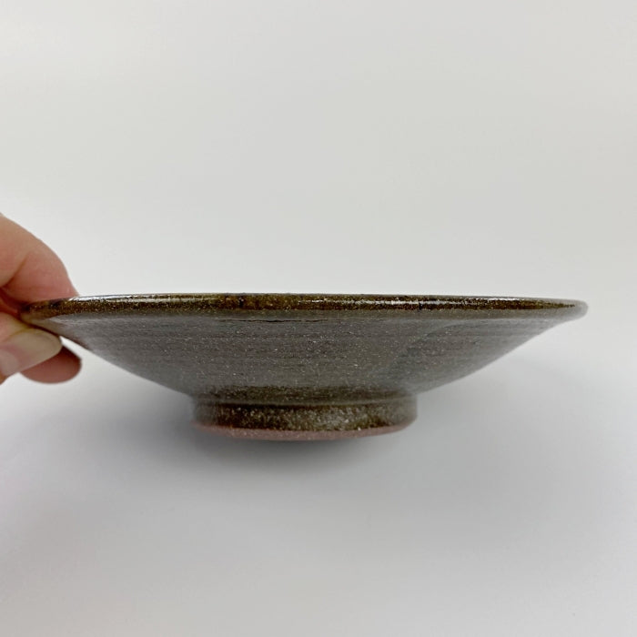 Yachimun Yonamine Karakusa Gosu and Amber 15cm, handcrafted in Okinawa, Japan. Available at Toka Ceramics.