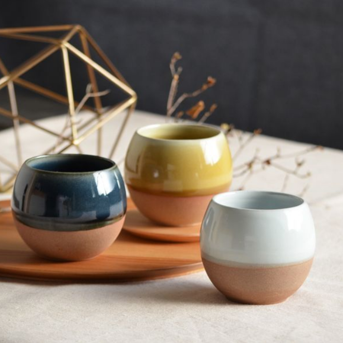 Saliu Korokoro Tea Cup made in Japan, available at Toka Ceramics Australia.