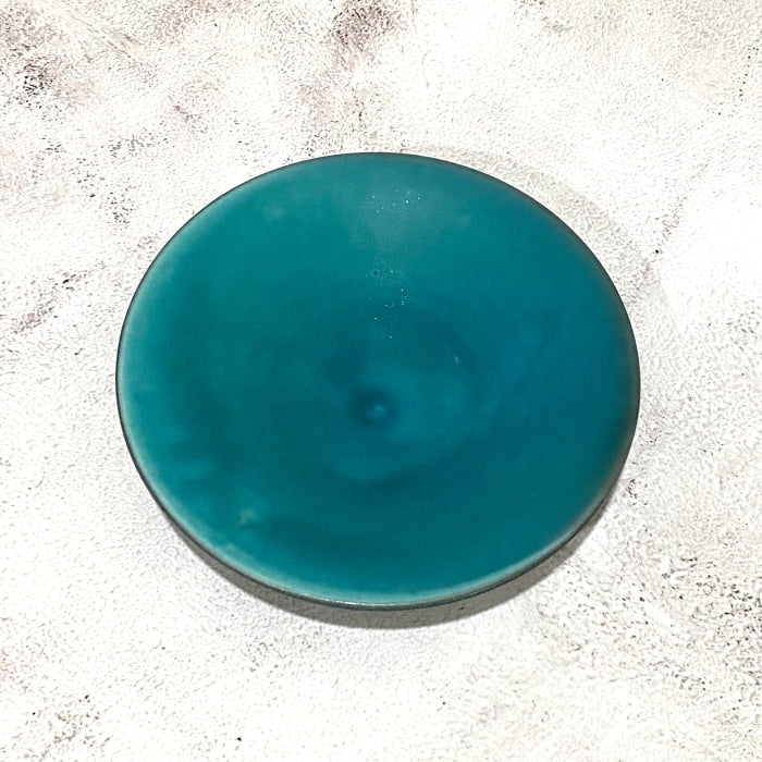 Teal Shallow Bowl - Large - Toka Ceramics