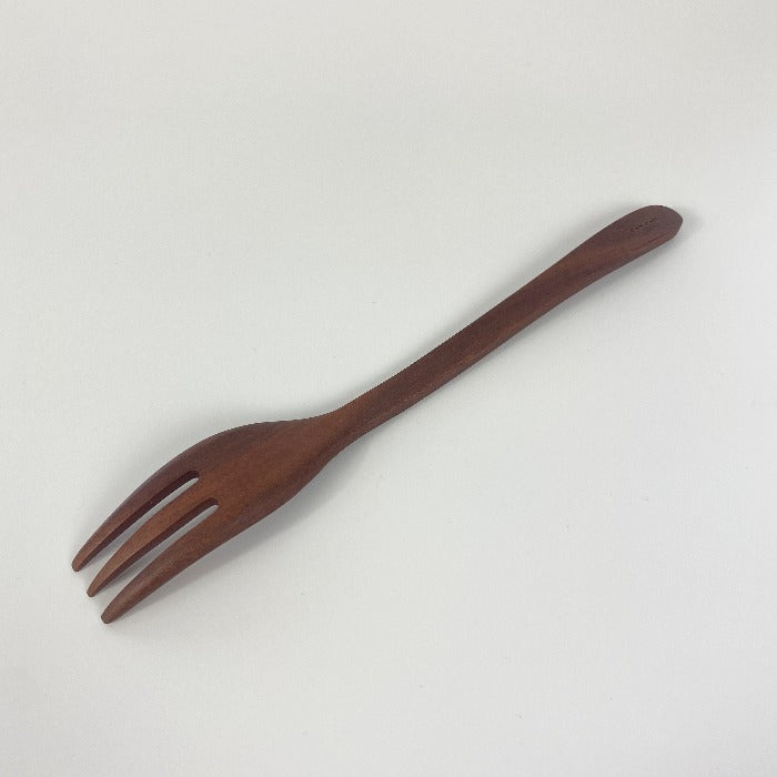 Natural wooden simple table fork from Toka Ceramics.